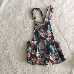 Bethany Mota floral overalls